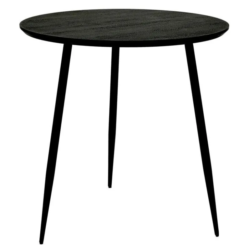 SMOKEY MATBORD RUND 80 SVART