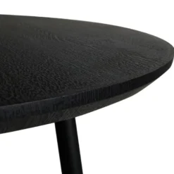 SMOKEY MATBORD RUND 80 SVART