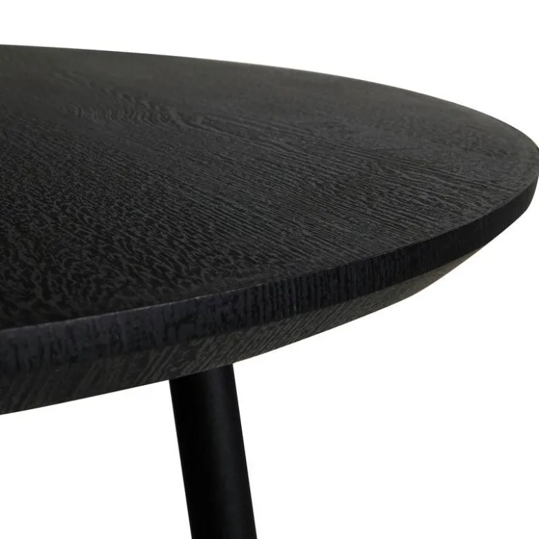 SMOKEY MATBORD RUND 80 SVART