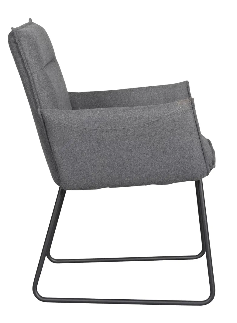 YUKON STOL MÖRKGRÅ/SVART