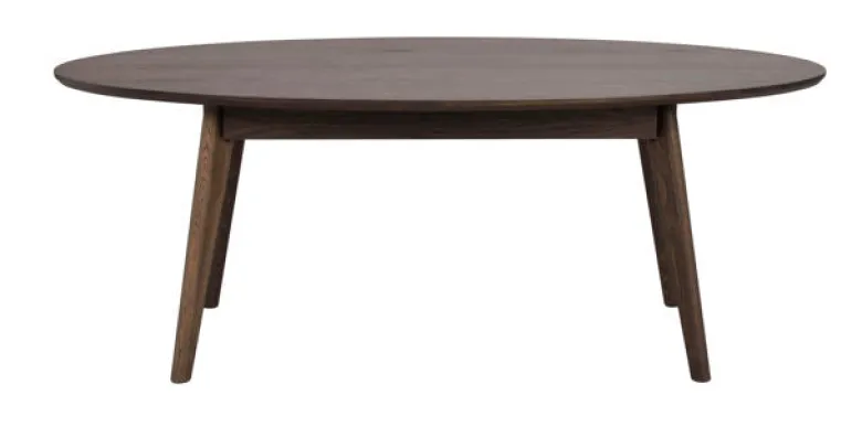 Yumi soffbord ovalt 130x65 brun ek